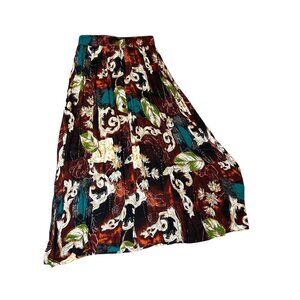 Options Melrose Vintage 90s Boho Colorful Maxi Skirt Size Medium